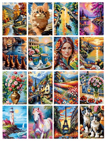 Oil Painting : Color By Number iPad screenshot