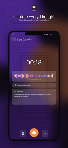 Noota Voice Notes screenshot