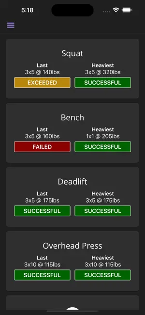 LiftTrack Elite screenshot 1
