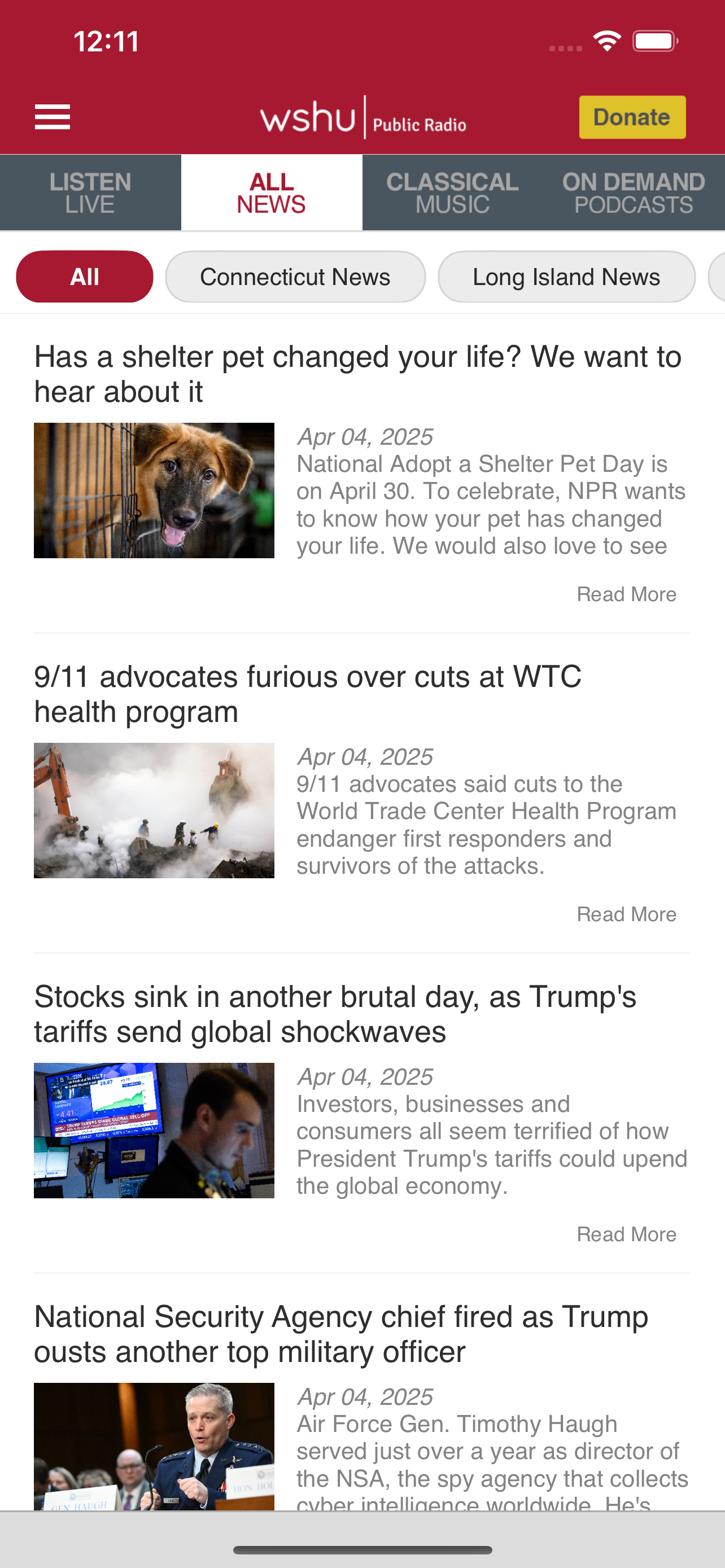 WSHU Public Radio App