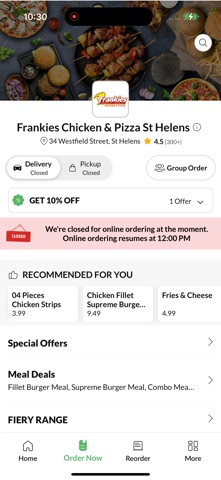 Frankies St Helens screenshot