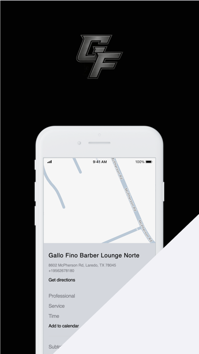 Gallo Fino Barber Lounge iPhone screenshot 1 - Lifestyle app