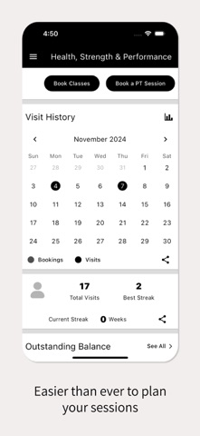 Health, Strength & Performance iPhone screenshot