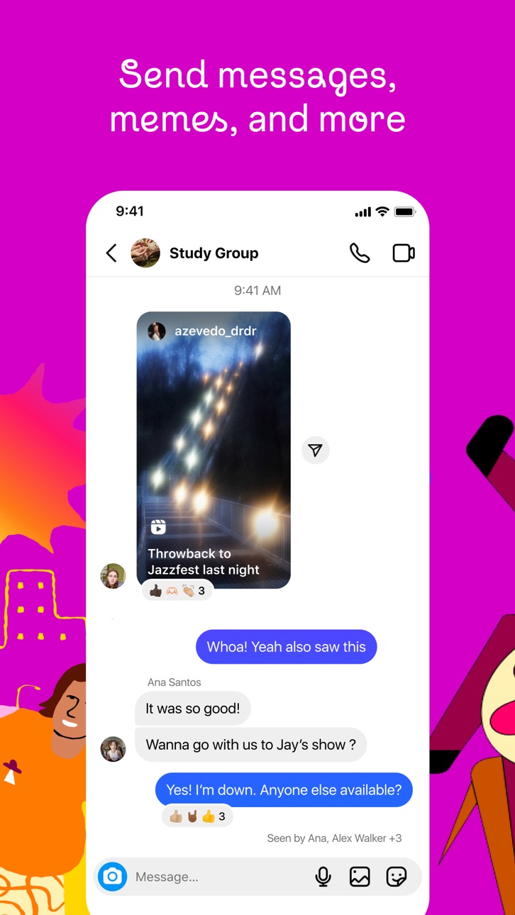 Instagram w/ Theta screenshot 4 - iOS app interface