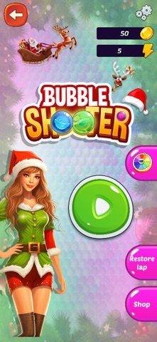 Funx Santa Bubble Shooter Game Screenshot 2 of 3