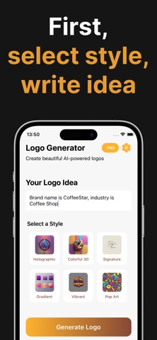 AI Logo Generator: Lexa Maker! screenshot