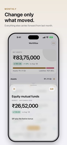 Worthflow: Net Worth Tracker screenshot 2