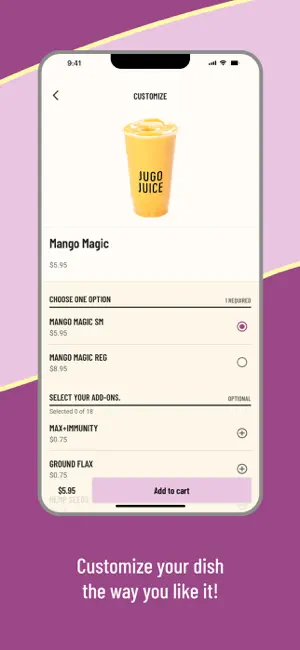 Jugo Juice iPhone screenshot 3