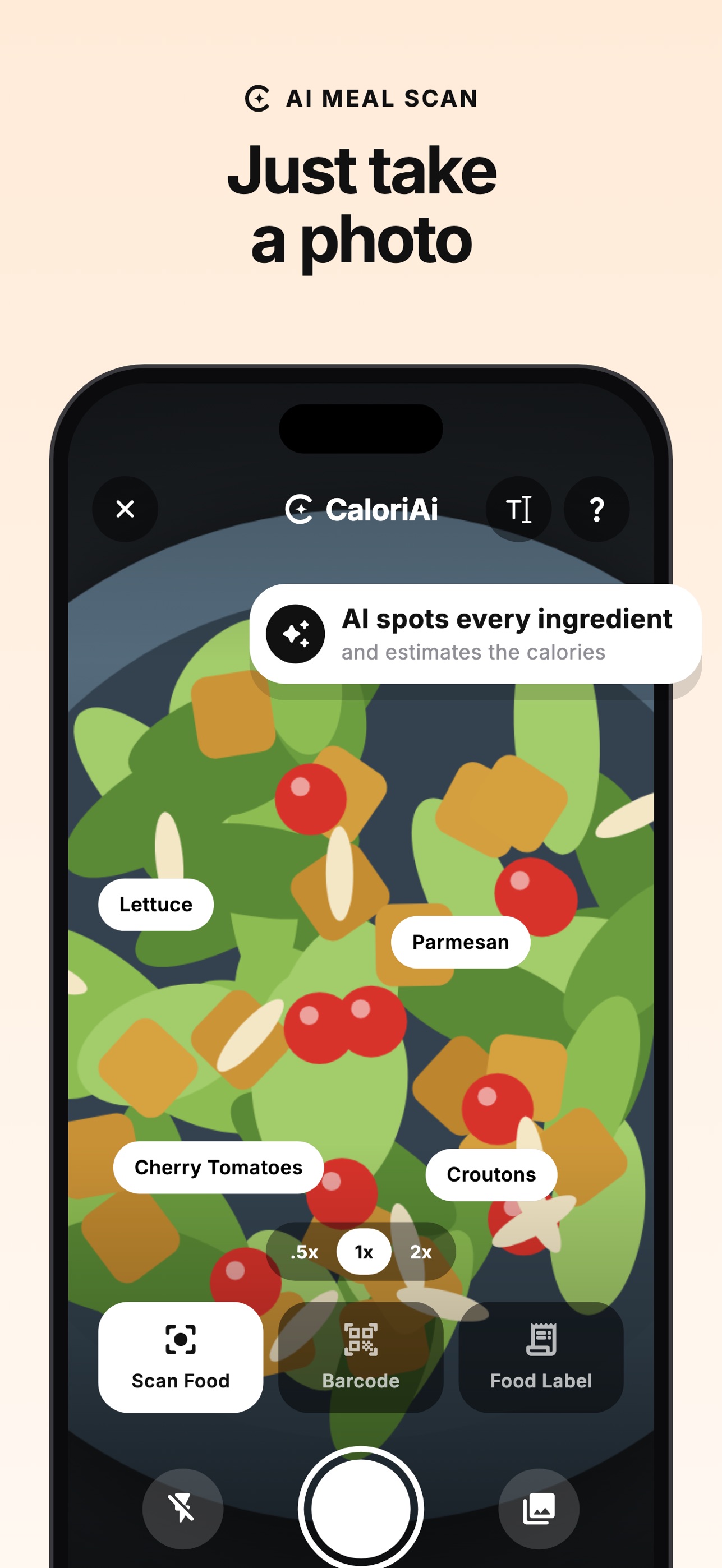 Screenshot 2 of CaloriAi: AI Calorie Tracker
