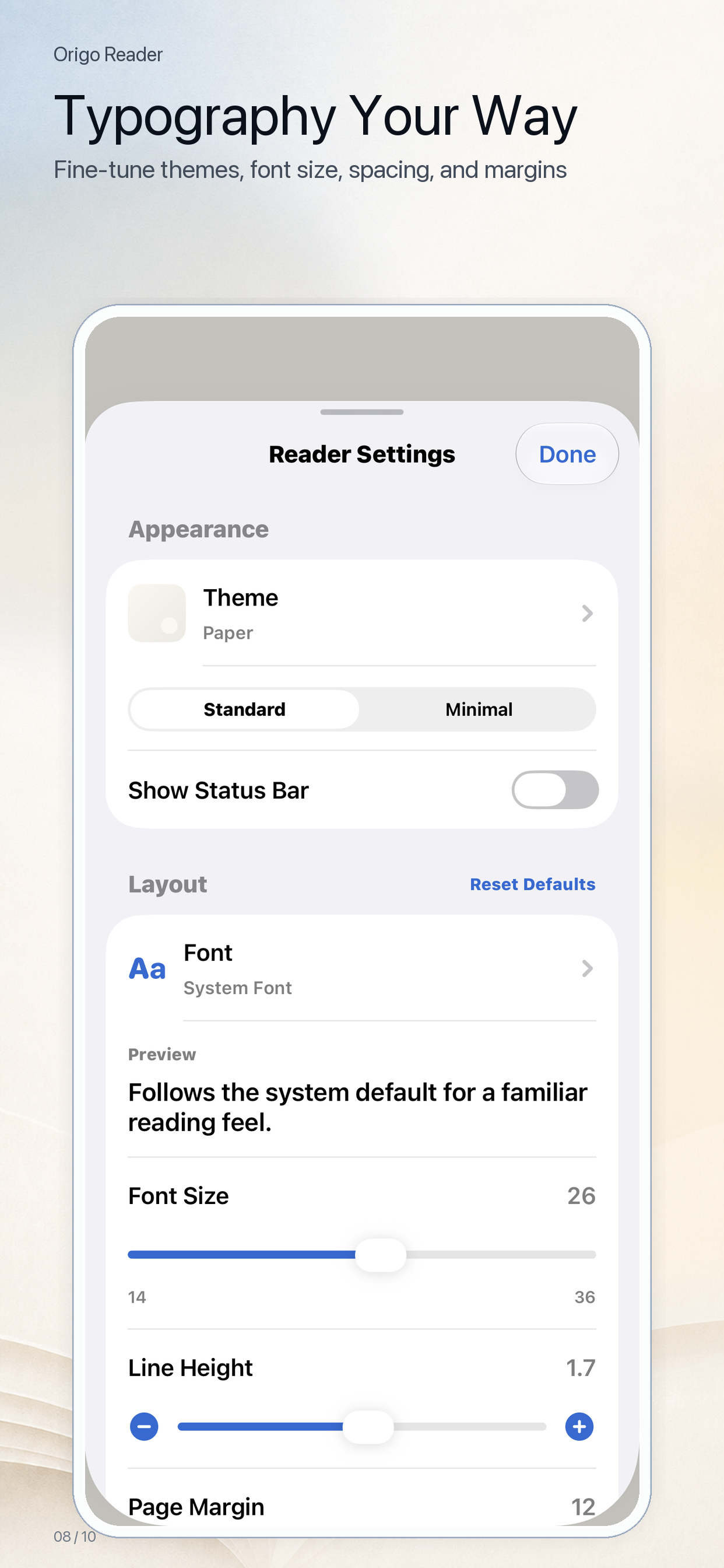 Origo Reader screenshot 10