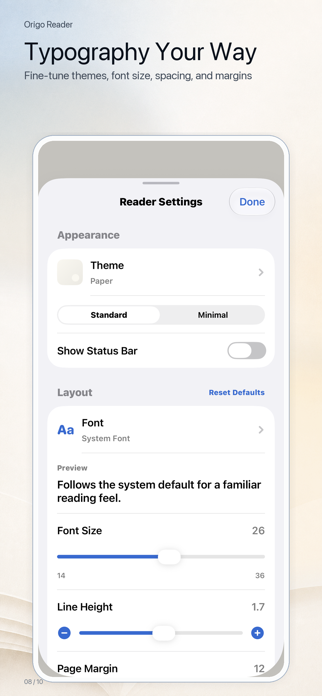 Origo Reader Screenshot 10 of 10