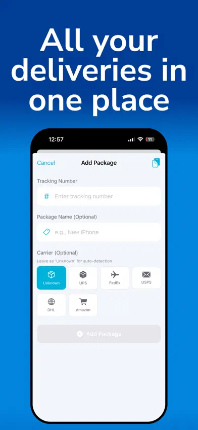 Package & Parcel Tracker App screenshot 2