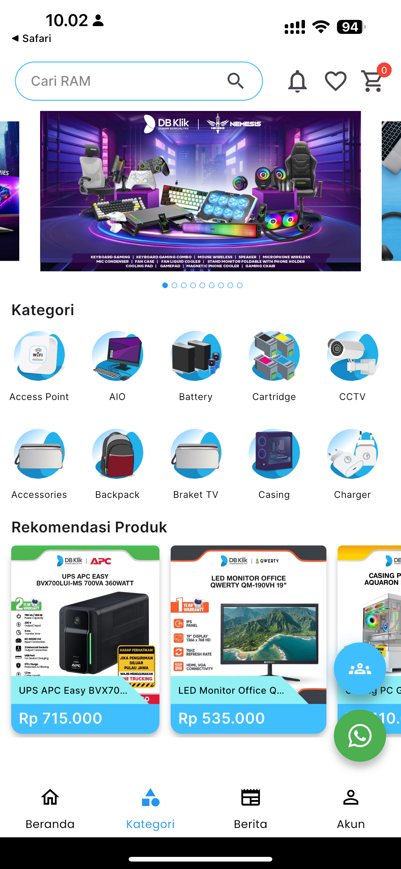 DB Klik - Toko Komputer