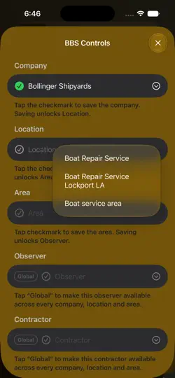 Captura de pantalla de IOSHAMarine HSE ERef Multitool en iPhone 2