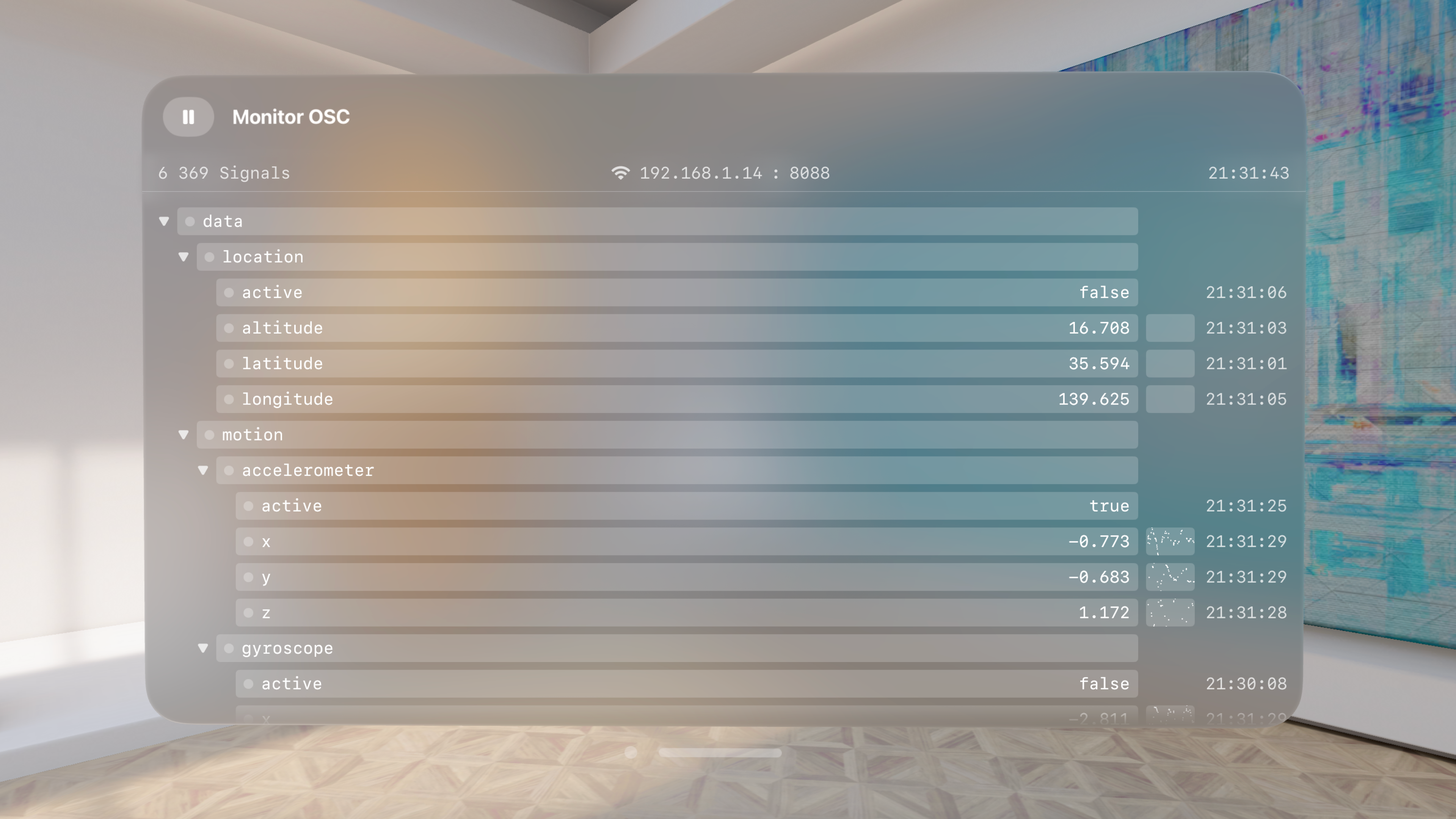 Monitor OSC