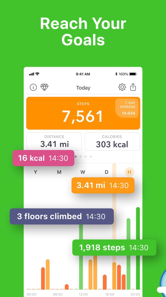 #3. Stepz - Step Counter & Tracker (iOS) By: Mosaic S.r.l.