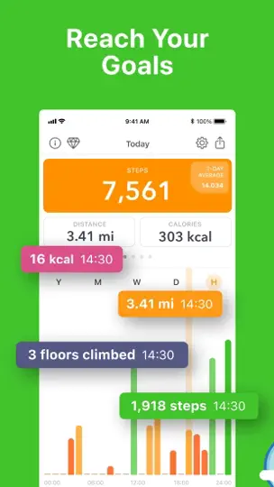 Stepz - Step Counter & Tracker iPhone Screenshot 3