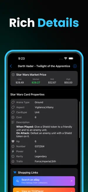 TCG Scanner for Star Wars screenshot 4