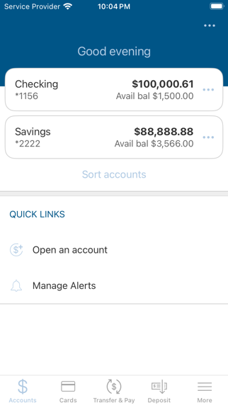Capitol Bank Mobile Banking Screenshot
