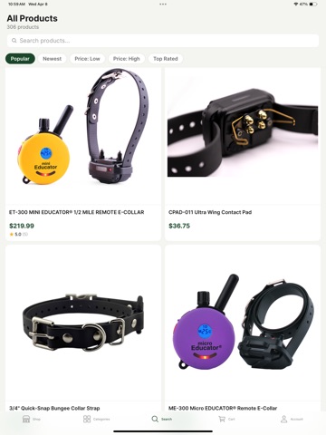 E-Collar Mobile iPad screenshot
