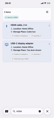 Home Stuff Inventory iPhone screenshot