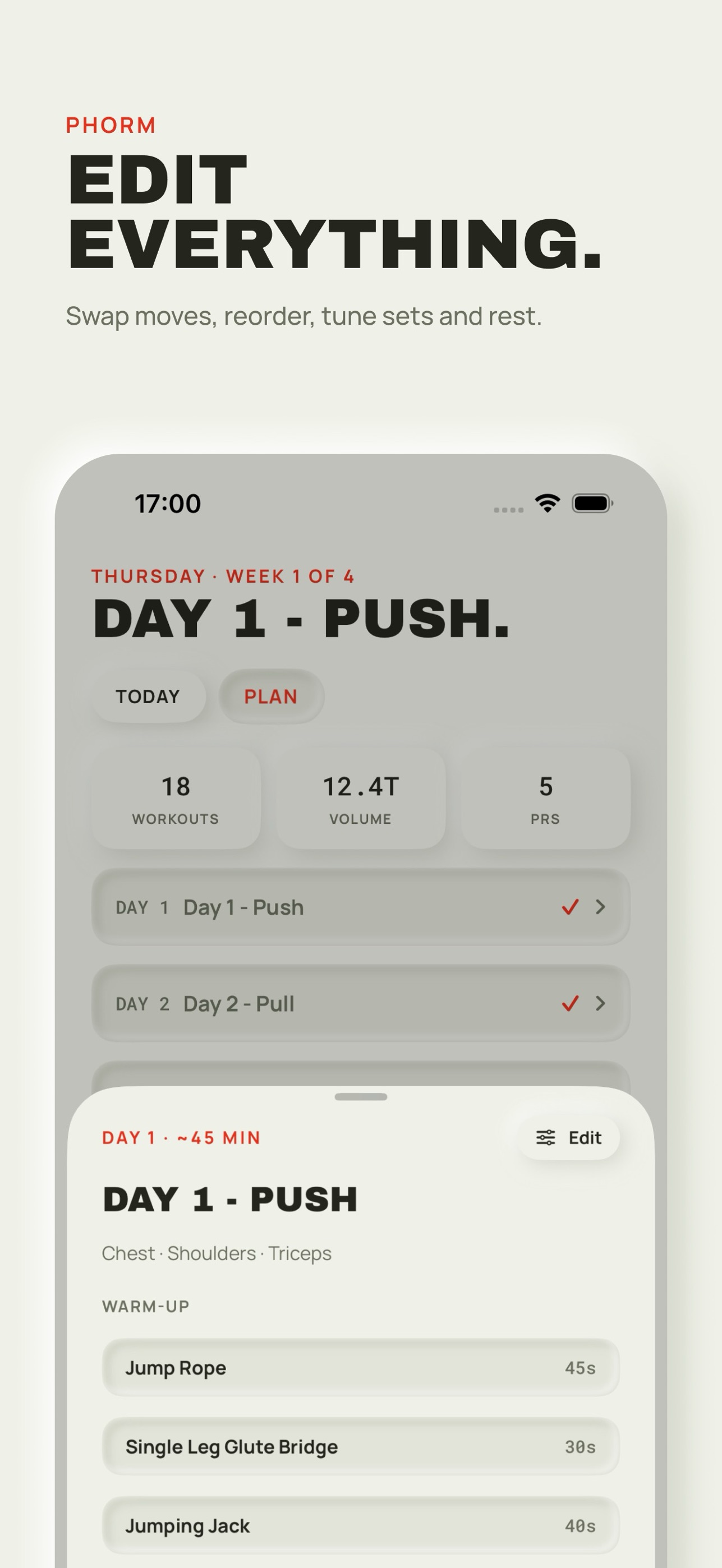 Screenshot 5 of Phorm: Workout & Meal Plan