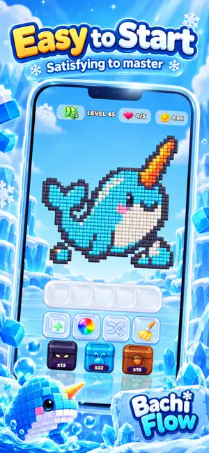 Bachi Flow: Pixel Sort Puzzle screenshot 4