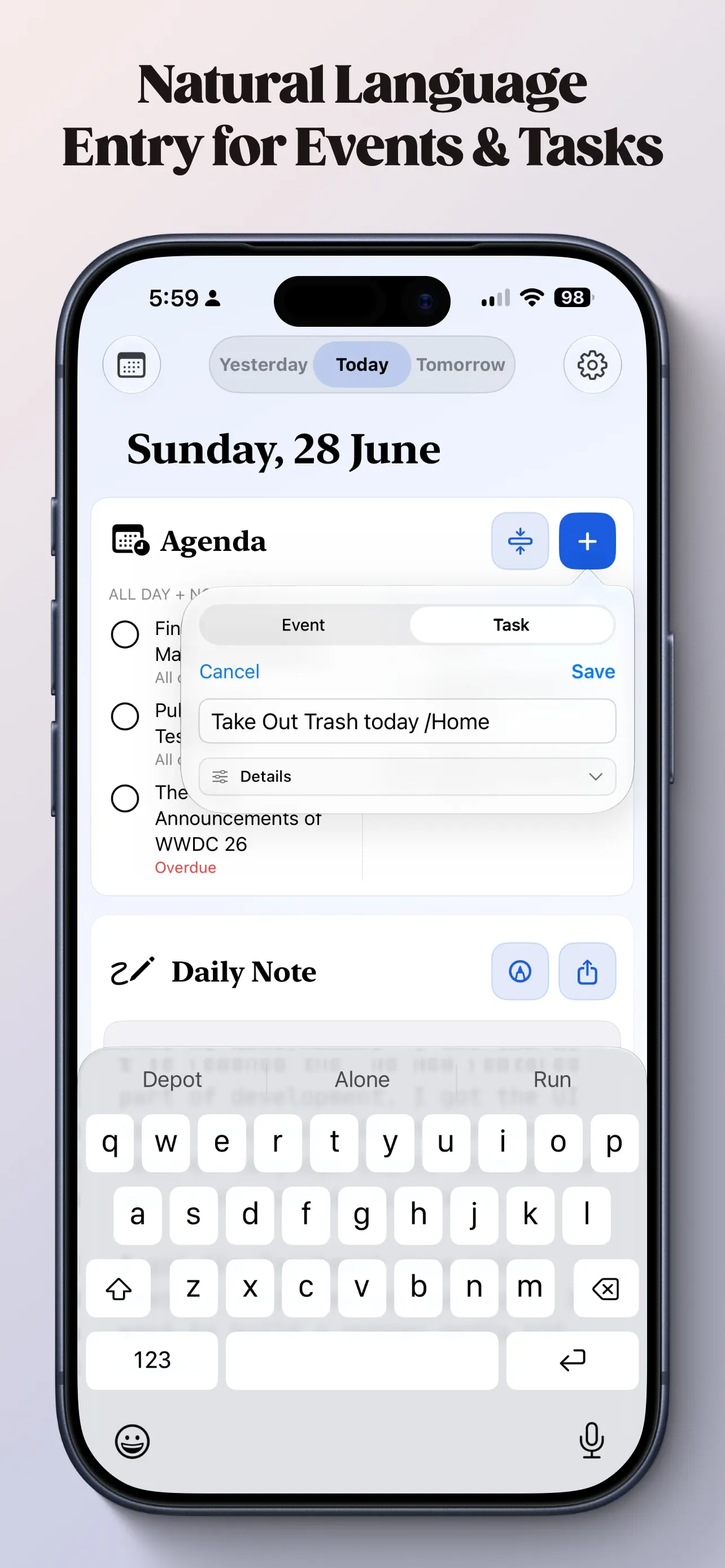 Parchment: Agenda & Daily Note 스크린샷 3