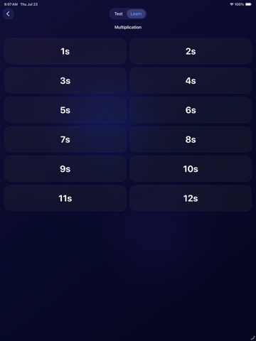 Arithmetic - Mental Math iPad screenshot