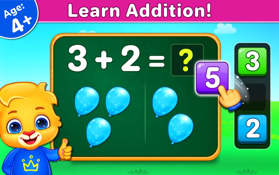 #1. Math Kids - Add,Subtract,Count (macOS) 게시자: RV AppStudios LLC