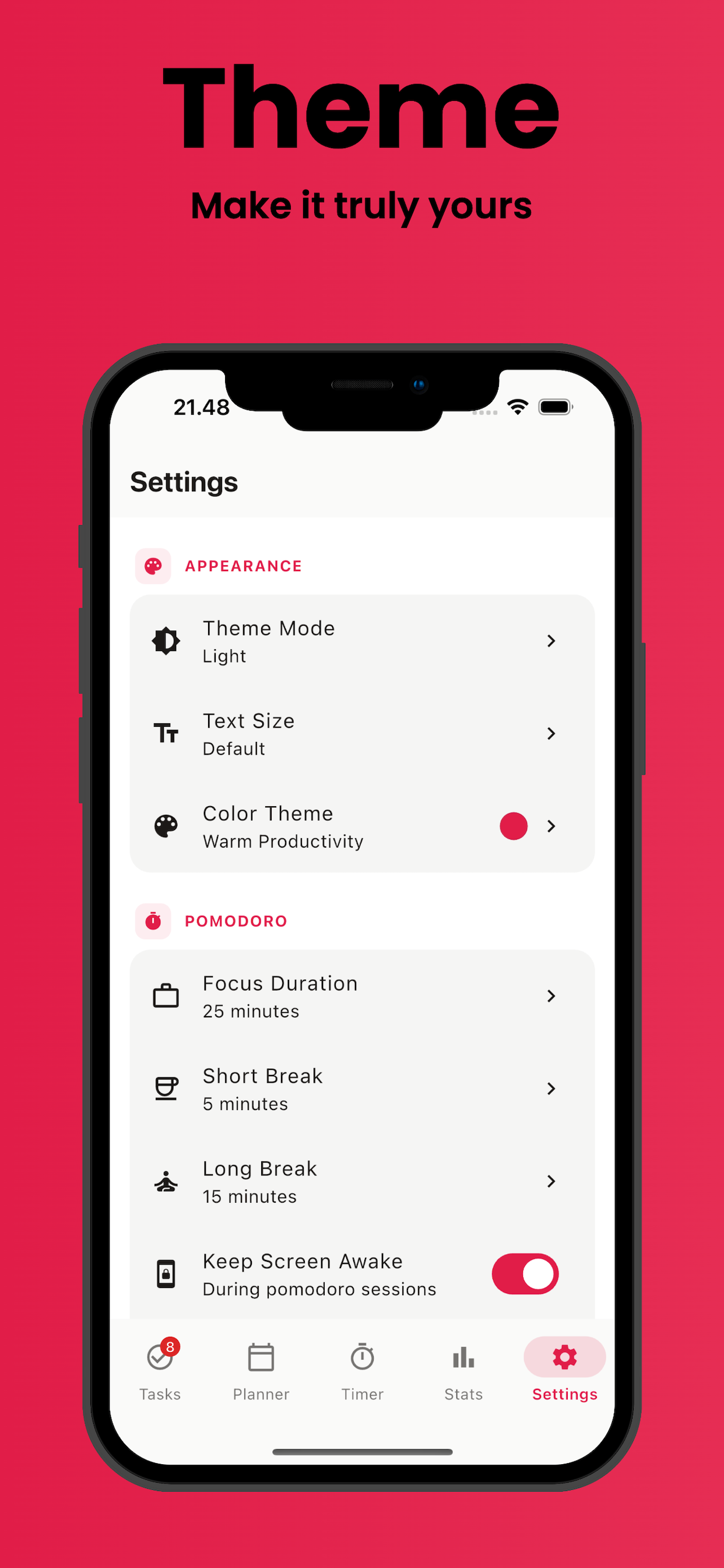 DayStack: Todo & Pomodoro
