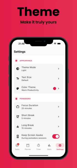 DayStack: Todo & Pomodoro Screenshot 6 of 6
