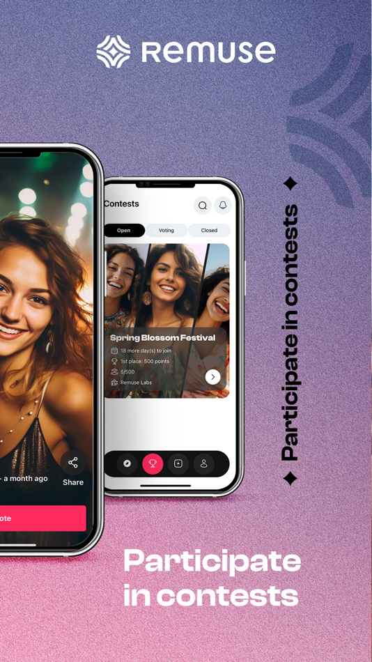 #5. Remuse: AI Beauty Contests (iOS) 由: REMUSE LABS S.R.L.