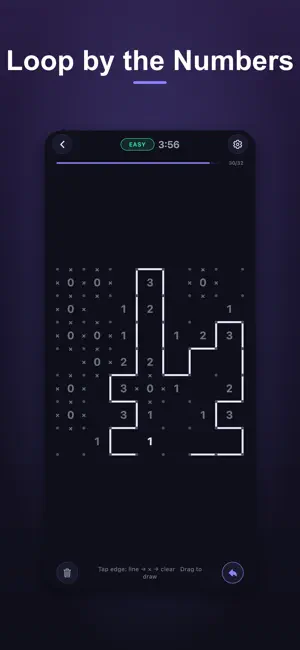 Slitherlink - PuzzleMonster screenshot 1