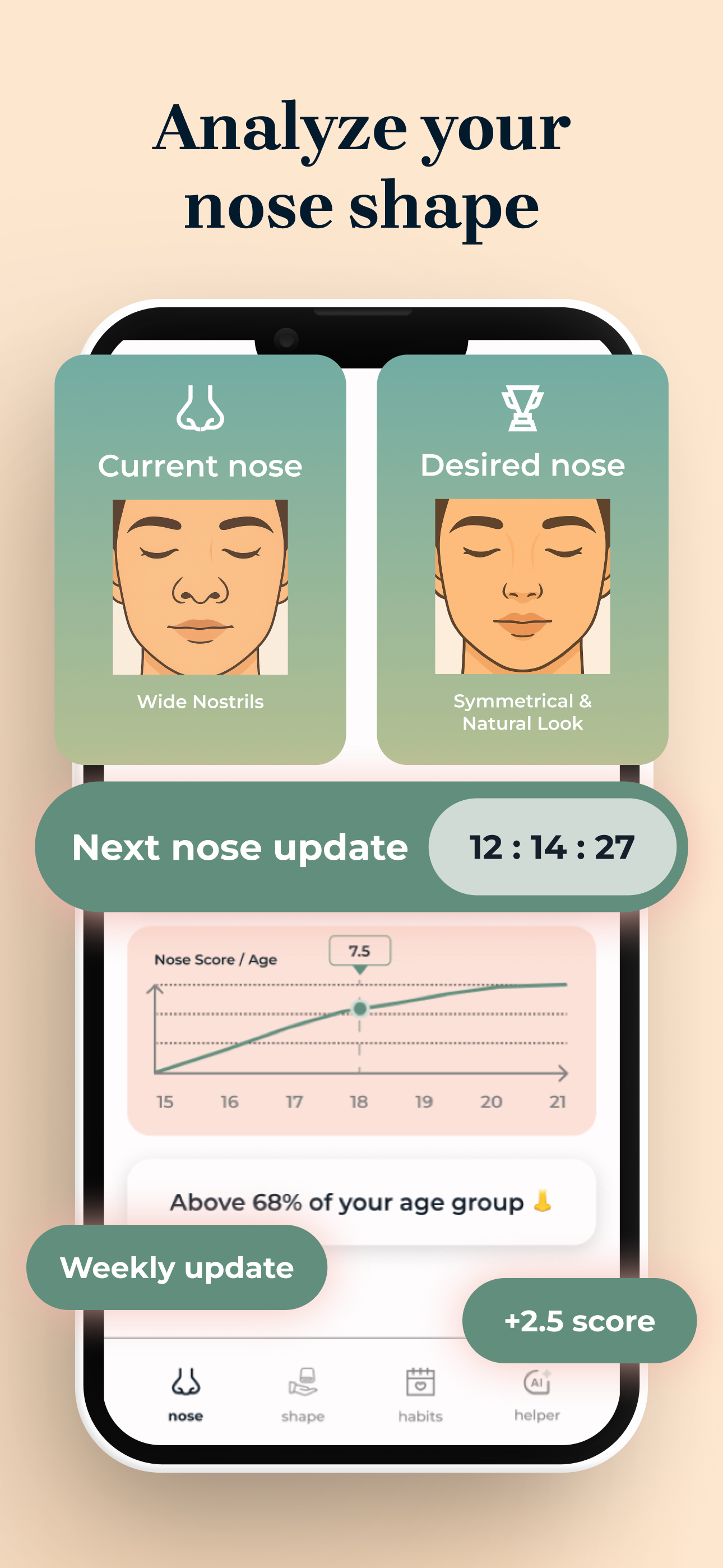 Nose Glow Up: AI Face Yoga