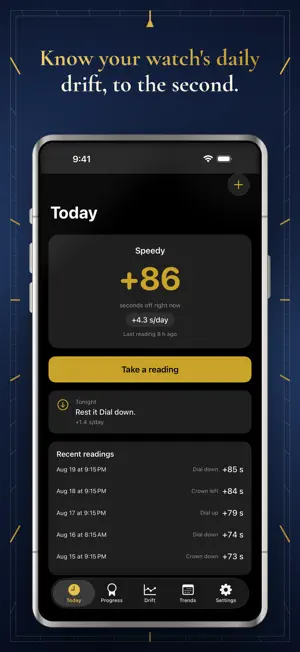Watch Accuracy: Timing Log screenshot 1
