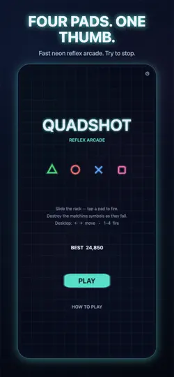 Captura de pantalla de Quadshot en iPhone 1
