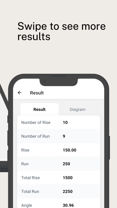 StairsBuilder: Calculator App Screenshot