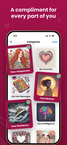 Unique: Daily Compliments Screenshot 3 of 10