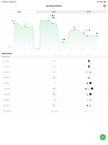 Energy Logger iPad screenshot