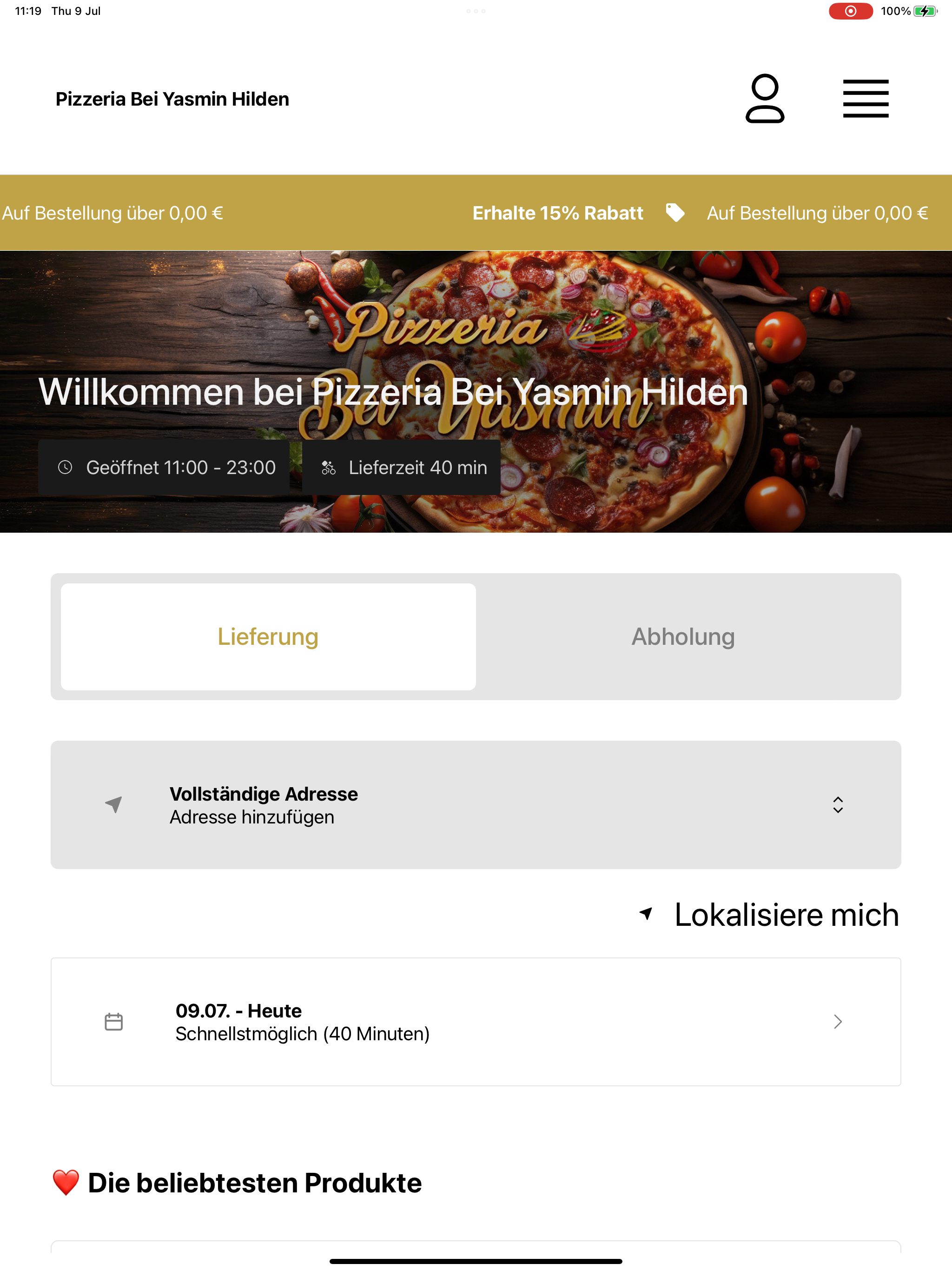 Pizzeria Bei Yasmin Hilden screenshot 9