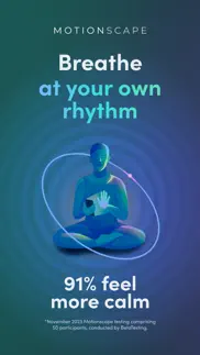 motionscape: mindful breathing iphone screenshot 1