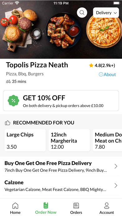 Topolis Pizza Neath Screenshot