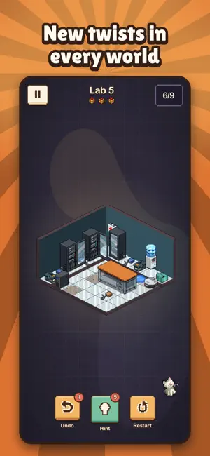 Tidy Tiles: Cozy Robot Puzzle screenshot 2