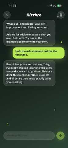 Rizzbro AI: Dating Assistant screenshot