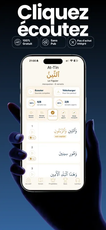 Ta3alamna - Coran mot à mot screenshot 2 of 7