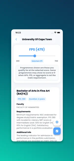 University Qualifications iPhone screenshot 6