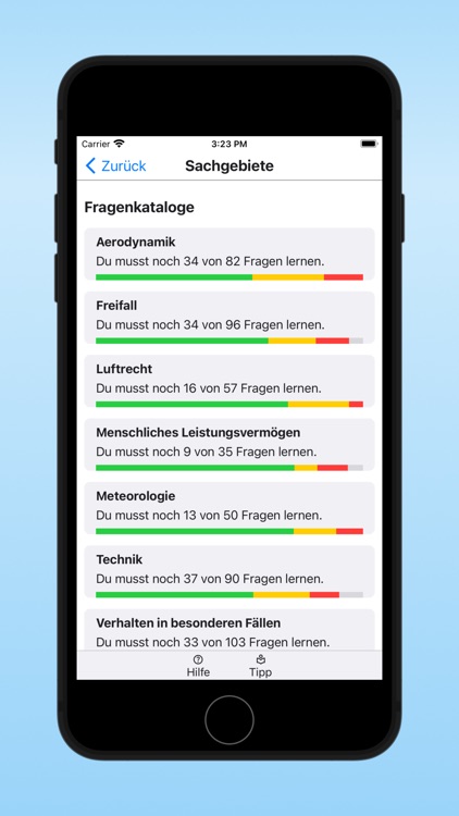 Skydiving Learning Questions
