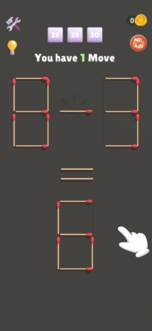 Matchstick Puzzle Logic iPhone screenshot