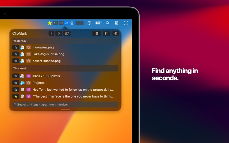 ClipMark - Clipboard Manager iPhone screenshot